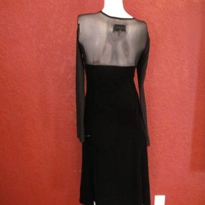 ganni black velvet dress